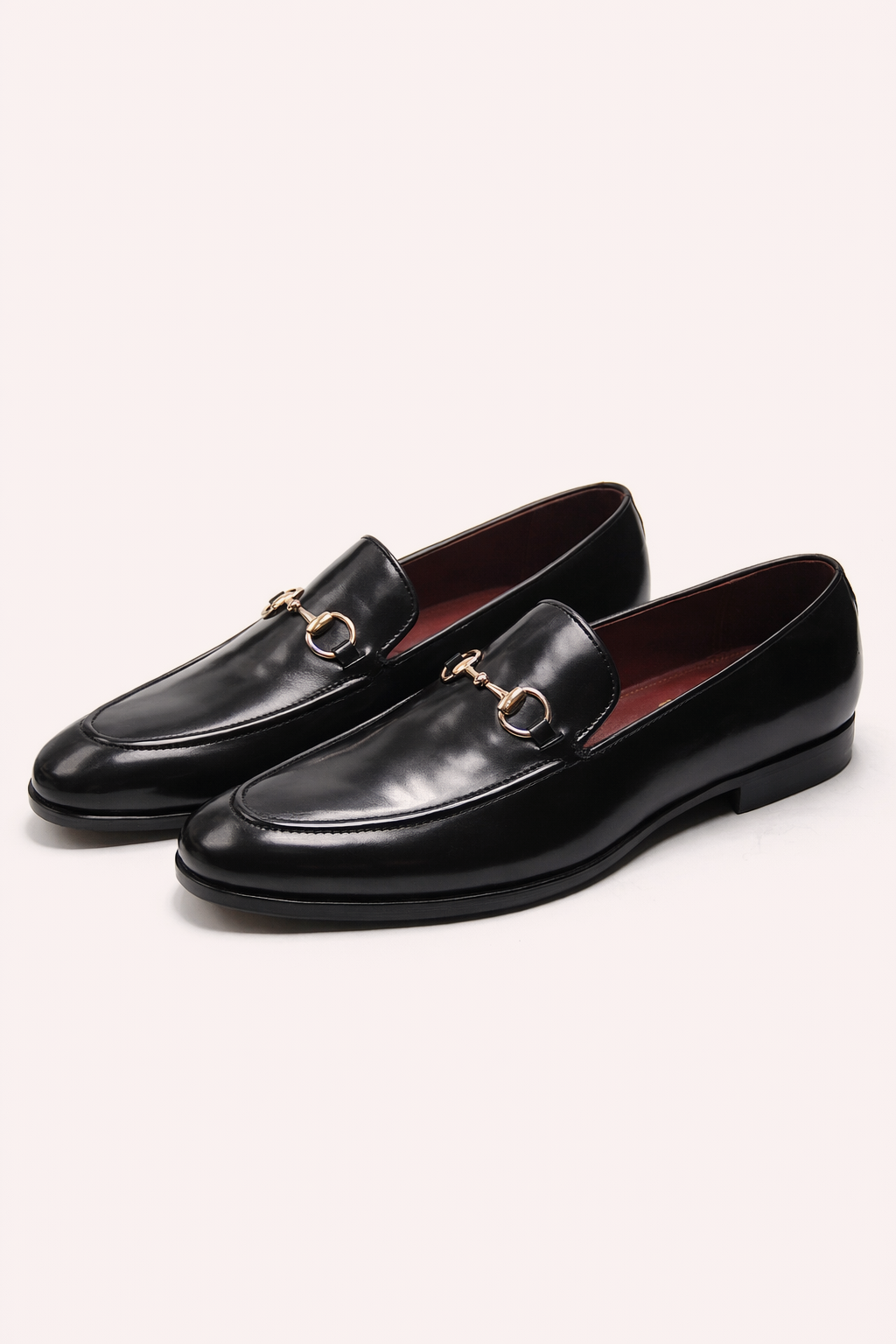 Men’s Dark Green Leather Horsebit Loafers – Luxury Slip-On Formal Shoes