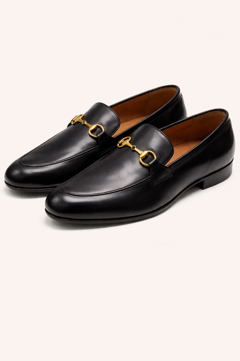 Men’s Black Leather Tassel Loafers – Comfortable Slip-On Casual Formal Shoes